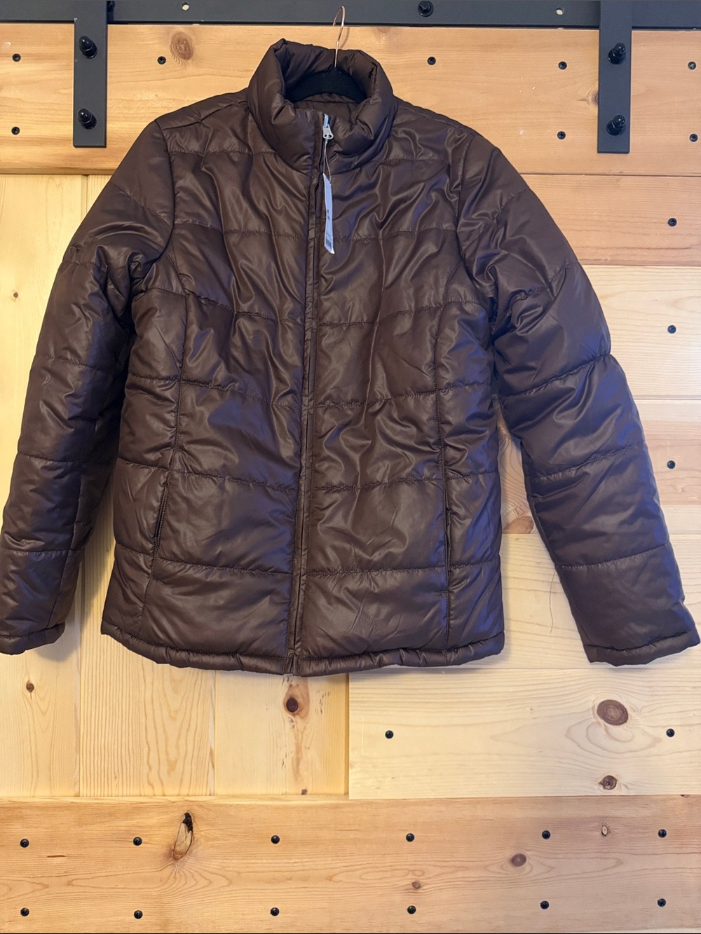 Faded Glory Reversible Brown Puffer Jacket